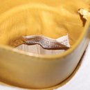 BOTTEGA VENETA INTRECCIATO Shoulder Bag Leather Yellow Gold Auth hk3773A-22