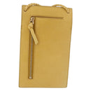 BOTTEGA VENETA INTRECCIATO Shoulder Bag Leather Yellow Gold Auth hk3773A-3