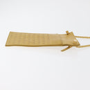 BOTTEGA VENETA INTRECCIATO Shoulder Bag Leather Yellow Gold Auth hk3773A-4
