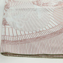 HERMES Carré 140 Sjaal "SOIE ET POURSUITE" Zijde Roze Autorisatie hk3779V-15