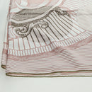 HERMES Carré 140 Sjaal "SOIE ET POURSUITE" Zijde Roze Autorisatie hk3779V-21