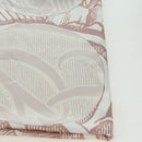 HERMES Carré 140 Sjaal "SOIE ET POURSUITE" Zijde Roze Autorisatie hk3779V-4