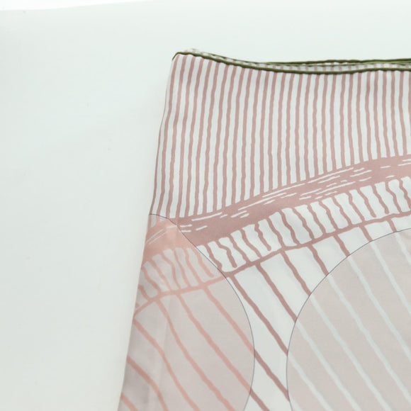 HERMES Carré 140 Sjaal "SOIE ET POURSUITE" Zijde Roze Autorisatie hk3779V