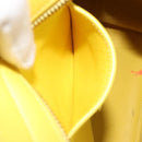 SAINT LAURENT Baby Cabas Hand Bag Leather 2way Yellow Gold Auth hk3783-28