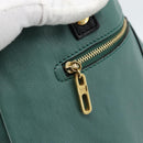 Chloe Hand Bag Leather Green Gold Auth hk3784-17