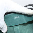 Chloe Hand Bag Leather Green Gold Auth hk3784-18