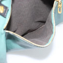 Chloe Hand Bag Leather Green Gold Auth hk3784-11