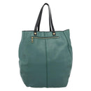 Chloe Hand Bag Leather Green Gold Auth hk3784-13