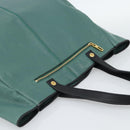 Chloe Hand Bag Leather Green Gold Auth hk3784-6