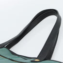 Chloe Hand Bag Leather Green Gold Auth hk3784-8