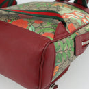 GUCCI GG Supreme Web Sherry Line Tian Backpack PVC Beige 427042 Auth hk3788-17