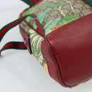 GUCCI GG Supreme Web Sherry Line Tian Backpack PVC Beige 427042 Auth hk3788-10