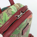 GUCCI GG Supreme Web Sherry Line Tian Backpack PVC Beige 427042 Auth hk3788-18