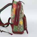 GUCCI GG Supreme Web Sherry Line Tian Backpack PVC Beige 427042 Auth hk3788-3