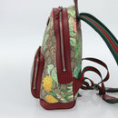 GUCCI GG Supreme Web Sherry Line Tian Backpack PVC Beige 427042 Auth hk3788-4