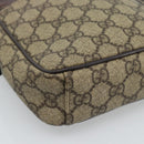 GUCCI GG Supreme Schoudertas PVC Beige Zilver 101680 Auth hk3789-15