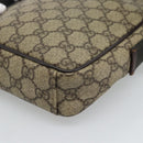 GUCCI GG Supreme Schoudertas PVC Beige Zilver 101680 Auth hk3789-16