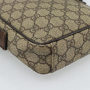 GUCCI GG Supreme Schoudertas PVC Beige Zilver 101680 Auth hk3789-17