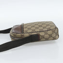 GUCCI GG Supreme Schoudertas PVC Beige Zilver 101680 Auth hk3789-3