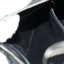 GUCCI GG Canvas Horsebit Shoulder Bag Black Silver 115867 Auth hk3790V-25