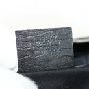 GUCCI GG Canvas Horsebit Shoulder Bag Black Silver 115867 Auth hk3790V-11