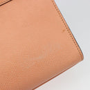 CELINE Hand Bag Leather 2way Orange Gold Auth hk3792-17