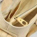 CELINE Hand Bag Leather Ivory Gold Auth hk3795-19