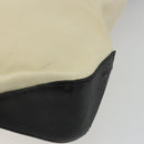 LOEWE Hand Bag Canvas Leather Beige Gold Auth hk3797-15