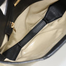 LOEWE Hand Bag Canvas Leather Beige Gold Auth hk3797-11