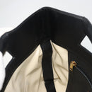 LOEWE Hand Bag Canvas Leather Beige Gold Auth hk3797-18