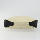 LOEWE Hand Bag Canvas Leather Beige Gold Auth hk3797-5