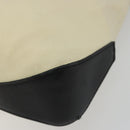LOEWE Hand Bag Canvas Leather Beige Gold Auth hk3797-8