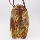 Salvatore Ferragamo Animal Pattern Hand Bag Canvas Multicolor Gold Auth hk3798-4