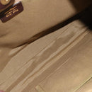 Salvatore Ferragamo Shoulder Bag Canvas Beige Gold Auth hk3800-16