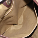 Salvatore Ferragamo Shoulder Bag Canvas Beige Gold Auth hk3800-20