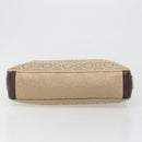 Salvatore Ferragamo Shoulder Bag Canvas Beige Gold Auth hk3800-9