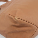 CELINE Horizontal Cabas Tote Bag Leather Brown Gold Auth hk3801-11