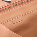 CELINE Horizontal Cabas Tote Bag Leather Brown Gold Auth hk3801-14