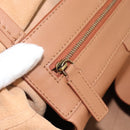 CELINE Horizontal Cabas Tote Bag Leather Brown Gold Auth hk3801-18