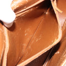 Christian Dior Shoulder Bag Leather Brown Gold Auth hk3803-25