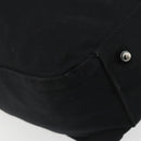 FENDI Hand Bag Cotton Jersey Black Silver Auth hk3809-14