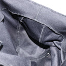 FENDI Hand Bag Cotton Jersey Black Silver Auth hk3809-18