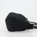 FENDI Hand Bag Cotton Jersey Black Silver Auth hk3809-3
