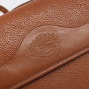 Burberrys Shoulder Bag Leather Brown Gold Auth hk3810-17