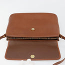 Burberrys Shoulder Bag Leather Brown Gold Auth hk3810-10