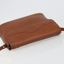 Burberrys Shoulder Bag Leather Brown Gold Auth hk3810-6