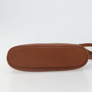 Burberrys Shoulder Bag Leather Brown Gold Auth hk3810-5
