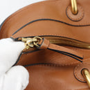 Chloe Tote Bag Leather Black Gold Auth hk3817A-14