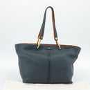 Chloe Tote Bag Leather Black Gold Auth hk3817A-23