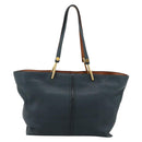 Chloe Tote Bag Leather Black Gold Auth hk3817A-3